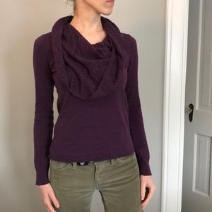 Maroon cowl neck sweater